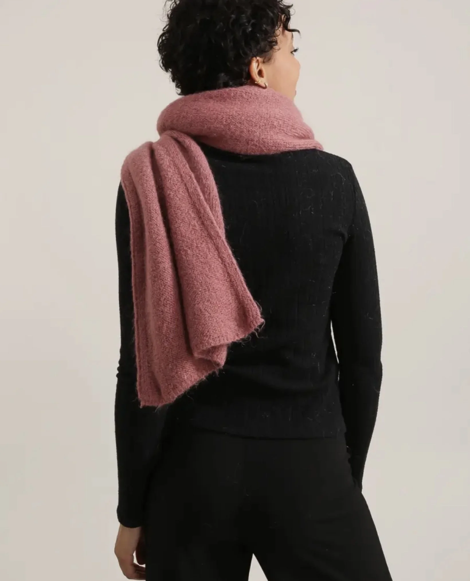 スカーフ Bordeaux Knitted Mohair Wool Scarf MIUUR | Scarf in mohair and wool | Bordeaux